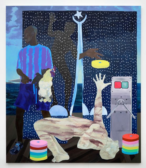 At What Cost Do I Stay or Go by Nathaniel Oliver contemporary artwork Painting