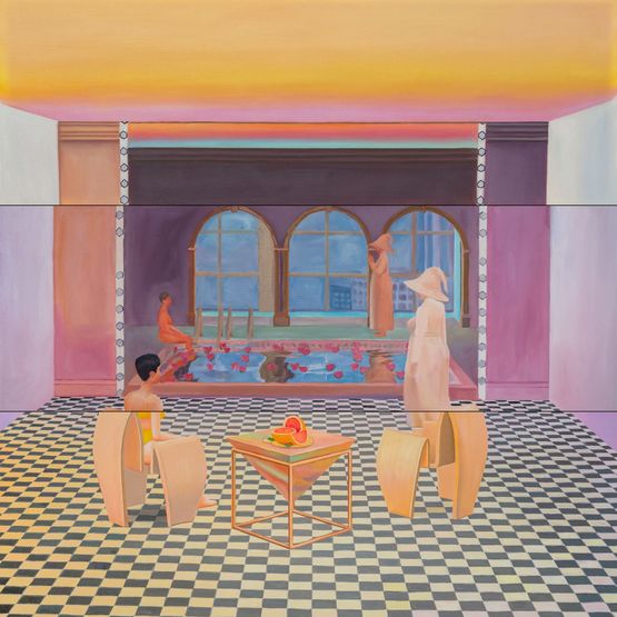 Home Sweet Home Time and Space 1 by Mak2 contemporary artwork Painting