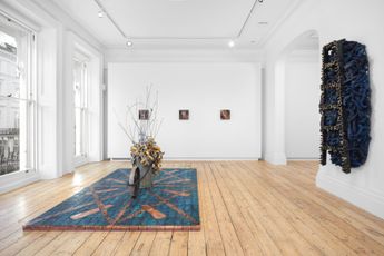 Contemporary art exhibition Nari Ward Balance Fountain at Lehmann Maupin London United Kingdom