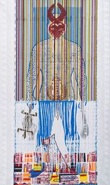 Exu with Ogum by Alberto Pitta contemporary artwork painting print