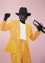 THE WHISTLEBLOWER II by Azuka Muoh contemporary artwork mixed media painting