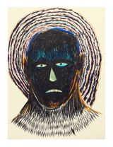 Face and Mask 52 by Carlos Amorales contemporary artwork drawing works on paper