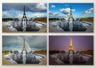 Trompe loeil Les Falaises du Trocadero Portfolio of 4 by JR contemporary artwork Print