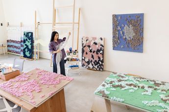 Contemporary art exhibition Mimi Jung Perla Krauze Summer Exhibition at Cadogan Gallery London United Kingdom