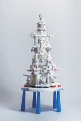White Discharge by Teppei Kaneuji contemporary artwork installation