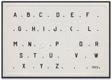 Alphabet by Marcel Broodthaers contemporary artwork sculpture
