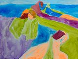 A little alarm in a small town 2 by Rufana Mamedova contemporary artwork painting