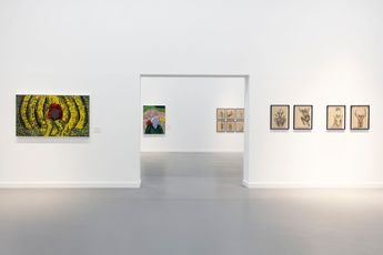 Contemporary art exhibition Roshanak Aminelahi Faces of Resilience at Ayyam Gallery Dubai United Arab Emirates