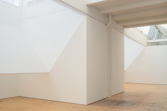 Contemporary art exhibition Robert Irwin Full Room Skylight  Scrim V  Dia Beacon at DIA Beacon New York United States