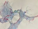 From the Deadreckoning to Her Folds Series by Iz Oztat contemporary artwork Painting