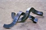 Verschrankte Kreisring-Auffaltung Interlocked circular ring folding by Peter Schwickerath contemporary artwork sculpture