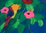 Swaying among the Flowers by Walasse Ting contemporary artwork painting works on paper