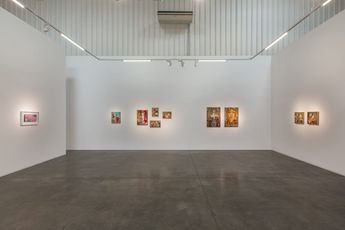Contemporary art exhibition Farhad Ahrarnia The Lacemaker at Lawrie Shabibi Dubai United Arab Emirates