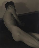 Right side of nude man by Lionel Wendt contemporary artwork photography
