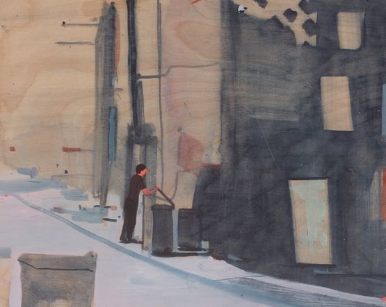 Trash Man by Jules De Balincourt contemporary artwork Painting