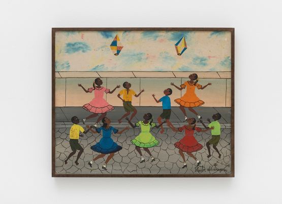Soltando balao Releasing Balloons by Heitor Dos Prazeres contemporary artwork Painting