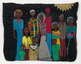 Family 1 by Dindga Mccannon contemporary artwork painting textile