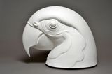 Head of an Ara by Jean-Marie Fiori contemporary artwork sculpture
