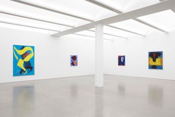 Contemporary art exhibition Gerard Schneider Rhapsody in Blue at Perrotin New York United States