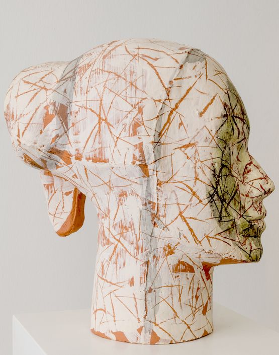 Ceramic Head by Xavier Mascaro contemporary artwork Sculpture
