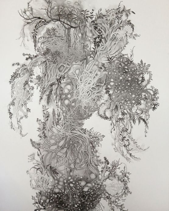 Earth Blossom No.5 by Imhathai Suwatthanasilp contemporary artwork Painting
