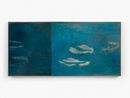 Blue Still Diptych by Nuria Maria contemporary artwork Painting