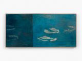 Blue Still Diptych by Nuria Maria contemporary artwork painting