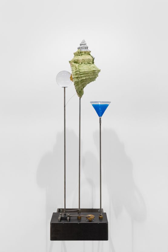 Das Blaue Schlupfloch by Rebecca Horn contemporary artwork Sculpture
