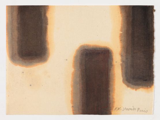 Burnt Umber and Ultramarine by Yun Hyong-Keun contemporary artwork Painting