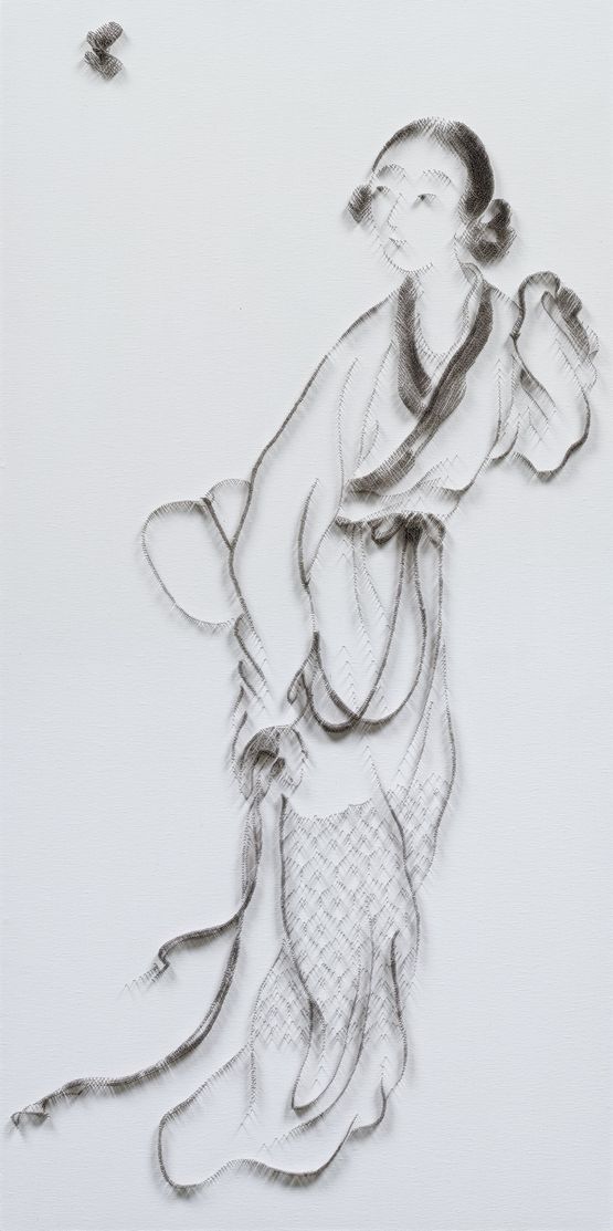 Imitating Lady by Tang Yin Ming Dynasty by Chen Chun-Hao contemporary artwork Painting