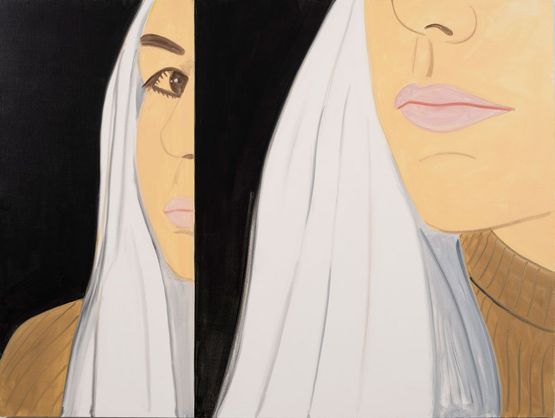 Split 6 by Alex Katz contemporary artwork Painting