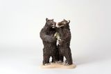 Lache drinks beer with his friends by Ioana Maria Sisea contemporary artwork