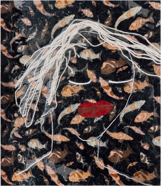 Kafamz cok karsk kacmak m savasmak m by Azade Koker contemporary artwork Painting