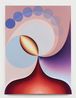 Mothers milk in purple red yellow and blue by Loie Hollowell contemporary artwork Painting