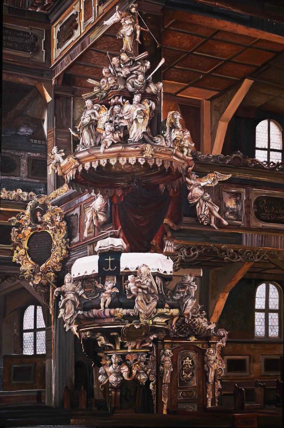 Gothic Biography A by Zhaoying Zhang contemporary artwork Painting