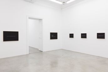 Contemporary art exhibition Sophie Calle Two projects Parce que  Souris Calle at Perrotin Paris Marais France