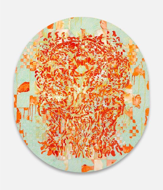 Recorda XII by Francois Rouan contemporary artwork Painting
