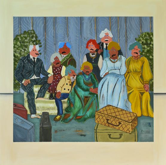 AMAGODUKA THOSE WHO ARE RETURNING HOME by Mpho Feni contemporary artwork Painting
