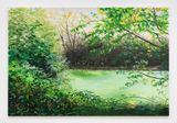 Hollow Pond Algae 2 by Hannah Brown contemporary artwork painting