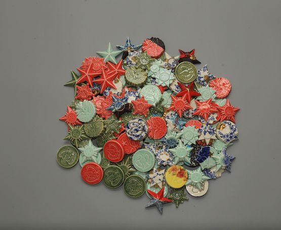 Porcelain Medals by Bui Cong Khanh contemporary artwork Sculpture