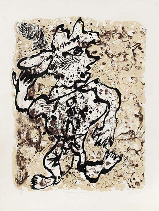 La fougere au chapeau by Jean Dubuffet contemporary artwork Print