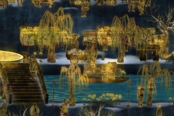 Contemporary art exhibition teamLab The World of Irreversible Change at Martin Browne Contemporary Sydney Australia