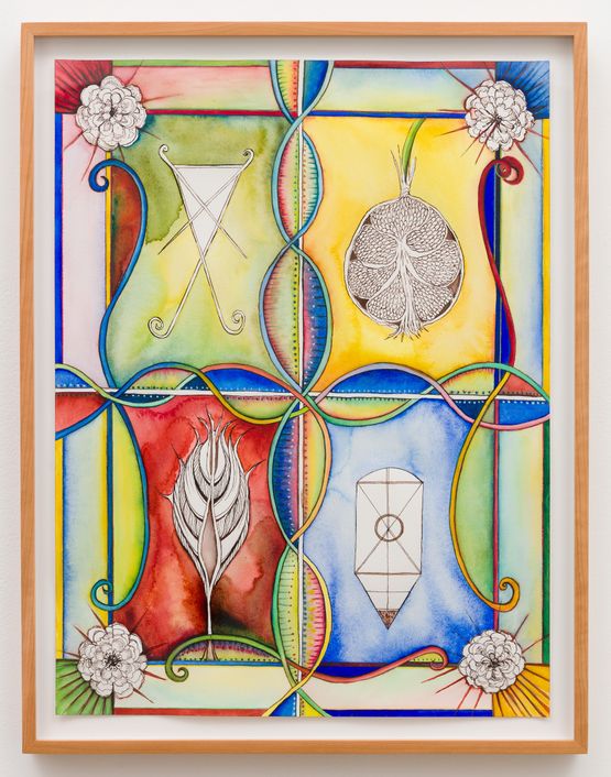 Witches Spells in Graffiti by Faith Wilding contemporary artwork Painting