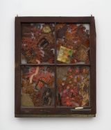 Fragments of Fall by Betye Saar contemporary artwork mixed media