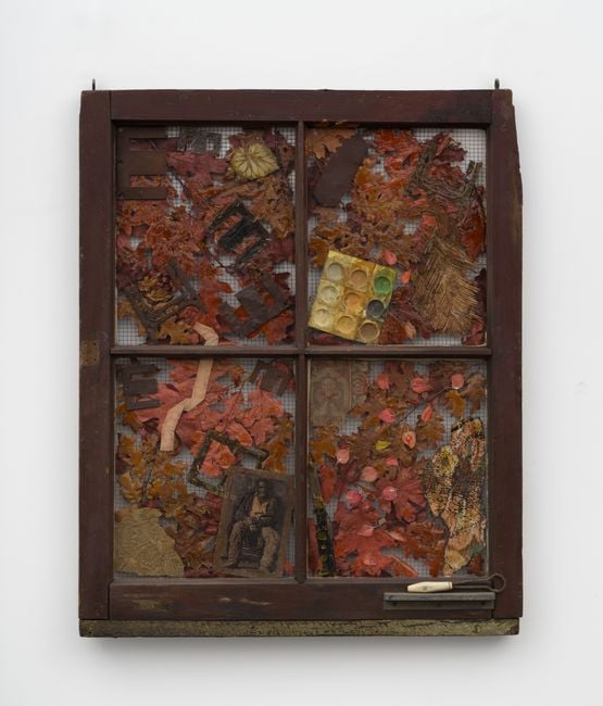 Fragments of Fall by Betye Saar contemporary artwork Mixed Media