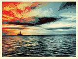 Sunset as the Fall Approaches by Shepard Fairey contemporary artwork print works on paper