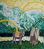 Falling flowers I by Stephen Pleban contemporary artwork Painting