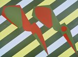 Scissors in Spring - A Pair or Two Halfs by Mao Xuhui contemporary artwork painting