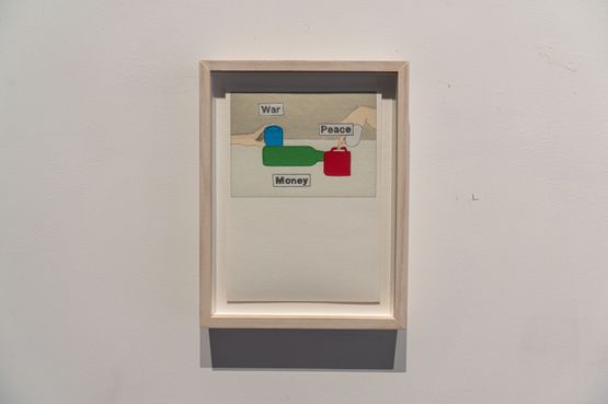 Rearrange The World War Peace Money by Lai Yu Tong contemporary artwork Works on Paper