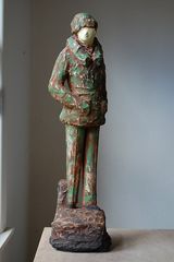 Monty in Camouflage by Linda Marrinon contemporary artwork sculpture